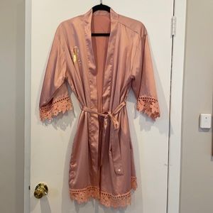 Pink Monogrammed Robe Letter "L" OFFERS WELCOMED